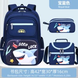 3 Pcs Kids School Backpcak Children School Bags Set Boys Girls Primary Backpack with Lunch Bag Schoolbag Book Bag Kids Mochilas