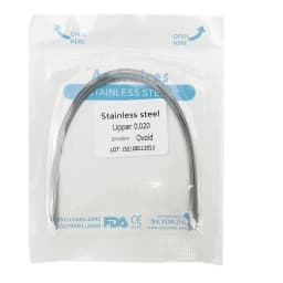 10pcs/pack Dental Orthodontic Stainless Steel Round/Rectangular Wire Ovoid Form Dentist Material Dental Arch Wire