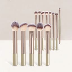 13PCS Makeup Brush Set Foundation Concealer Powder Eyeshadow Blush Brush Kabuki Blending Cosmetic Beauty Tool for Face