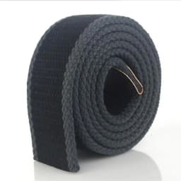 SupSindy Men 3.8cm Width Canvas Belt Without Buckle Thicken Weave Strap 20 Colors Pure Color Stripe Belts for Women 110cm-160cm