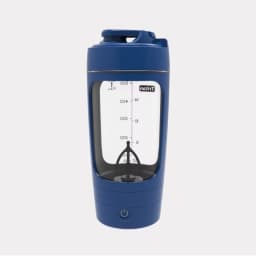 630ml Electric Protein Shaker Cup with Powder Storage Container Mixer Cup Gym Sport Water Bottles with Wire Whisk Ball Drinkware