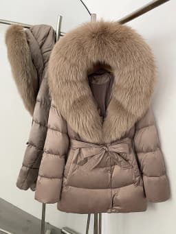OFTBUY Winter 90% Duck Down Jacket Women Luxury Large Natural Silver Fox Fur Hooded Thick Warm Female Parkas Waterproof