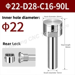 Saw Milling Cutter Slitting Saw Arbor Blade Holder CNC Slotting Machining Metal Cutting Tool Front Rear Lock 5 6 8 10 13mm