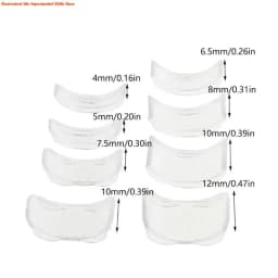 8 Sizes Silicone Invisible Clear Ring Size Adjuster Resizer Loose Rings Reducer Ring Sizer Fit Any Rings Jewelry Tools