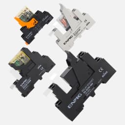 ENMG DIN-Rail 2NO2NC G2RL-1-E Thin Relay 16A Small Electromagnetic G2RL-2 DC 24Vdc Input State LED Indicator Transient Unipolar