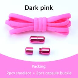 Elastic No Tie Shoelaces Semicircle Shoe Laces For Kids and Adult Sneakers Shoelace Quick Lazy Metal Lock Laces Shoe Strings
