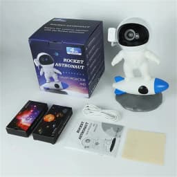Astronaut Starry Sky Projector Night Light Nebula Ceiling Galaxy LED Lights for Bedroom Playroom Decorative Home Theaters Rooms