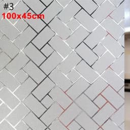 3D Stained Glass Window Film Removable Self Adhesive Glass Sticker Static Cling Vinyl Window Paper For Bathroom Home Decorative