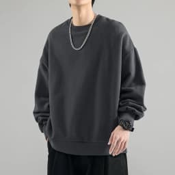 Spring Autumn O Neck Sweatshirts Men Solid Streetwear Y2K Pullover Hoodies Male Fashion Hip Hop Vintage Hoodie Mens Clothing