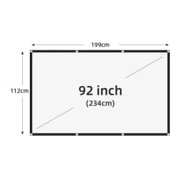 VEIDADZ Projector Screen White Less Creases 60-200 inch Soft High Density Portable Foldable Projection Screen for Outdoor Movie