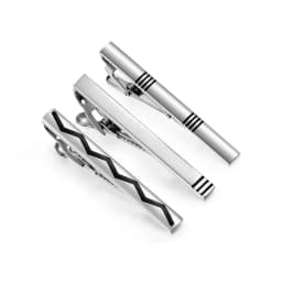 Wed Tie Clips For Men Short Pin Tie Wedding Guests Gifts With Box Tie Clipper To Man Shirt Black Man Cufflinks Fashion Jewelry