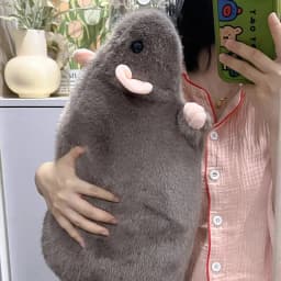 Creative 40/55/90cm Big Mouse Doll Plush Cartoon Flower Branch Rat Doll Oversized Soft Animal Figure Kids Gift Birthday