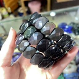 New 10X12MM Natural Stone S-shaped Amethyst Agate Tiger Eye Crystal Bracelet for Men and Women, Simple and Fashionable Jewelry
