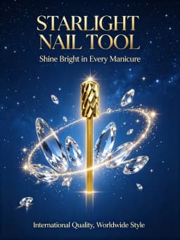 RolinStar 6.6 Large Round Top Barrel Safety 5XC 7 Color Acrylic Powder Dipping Killer Remover Strongest Nail Drill Bits
