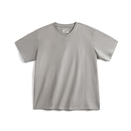 Maden Sorona Quick-drying Sweat-absorbent and Cool Short-sleeved T-shirt V-neck Solid Color Daily Versatile Top for Men's Summer