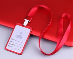 1Pcs Aluminum Alloy Work Name Card Holders Business Work Card ID Badge Lanyard Holder Men Women Metal ID Business Case