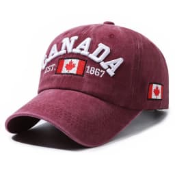 1 Unisex Outdoor Embroidered CANADA Baseball Cap - Adjustable, Sun-Protective & Casual, Ideal for Spring & Autumn Travel
