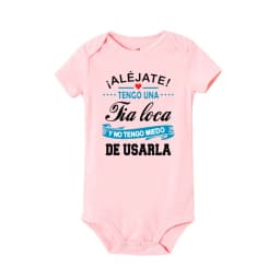 Stay Away I Have A Crazy Aunt I'm Not Afraid To Use Her Baby Romper Funny Infant Bodysuit Newborn Short Sleeve Jumpsuit Outfits