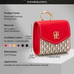CH Brand Bag Accessories Headphone Bag Embossed Design Fashionable Versatile Exquisite 2026 Autumn Winter New Mini Bag