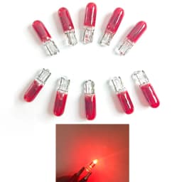 10pcs T5 12v 1.2w W2W Car Halogen Lamp Instrument Lights Dashboard Bulb Auto Interior Light Car Styling