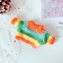 Doll Clothes for 20cm Dolls Plush Doll's Clothing Sweater Stuffed Toy Dolls Outfit for Idol Dolls Accessories