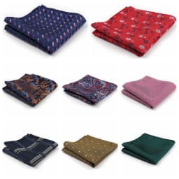 High Grade Pocket Square Brand Kerchief Men Dark Blue Striped Fit Formal Party Wedding Man Handkerchiefs Pocket Suit Hanky Gifts