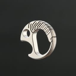 20.5MM Titanium Alloy Goldfish Keychain Buckle Mini Bottle Opener Portable Pendant EDC Tool Backpack Connection Buckle