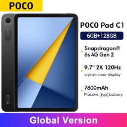 Global Version Poco Pad C1 9.7" 2K 120Hz crystal-clear display 8MP rear camera Snapdragon® 6s 4G Gen 2 Mobile Platform 7600mAh