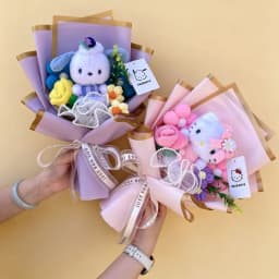 Authentic Hello Kitty Melody Kuromi Cinnamoroll Creative Sanrio Bouquets New Year Birthday Valentine Christmas Graduation Gift