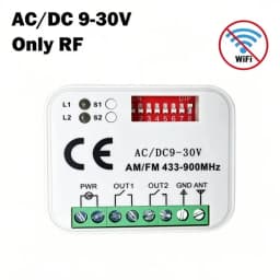 RX MULTI Tuya WIFI 300-868 MHz Garage Door Remote Control Receiver 433MHz 868MHz AC DC 9-30V 85-250V Smart Switch Module Opener