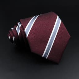Men's Jacquard Classic Striped Tie 8cm Polyester Male Necktie For Business Wedding Party Suit Shirt Daily Wear Accessory Gift
