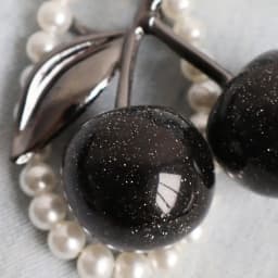 1pc Chic Black/Red Cherry Keychain with Sparkling Resin Pendant , Fashion Women's Bag Decoration Charm Key Chain DIY Accessories