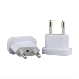 1 Pcs 4.8mm Power Plug Adapter US To EU Euro Europe Plug Power Plug Converter Travel Adapter Power Converter Outlet