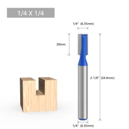 LAVIE 1pc 6mm 1/4 Shank Cleaning Bottom Bit Straight Router Bit Set Clean Milling Cutter Woodworking Power Machine MC0603