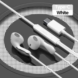 USB Type C Wired Earphone For Samsung Galaxy S25 S24 S23 S22 S21 Ultra Headphones A53 A52 A54 Note 20 3.5mm Jack Earbud Headset