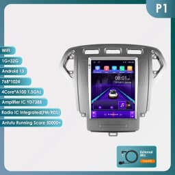 Android Car Radio for Ford Mondeo 4 Galaxy 2006 - 2010 Multimedia Stereo 9.7inch Vertical Screen Carplay Auto Android Headunit
