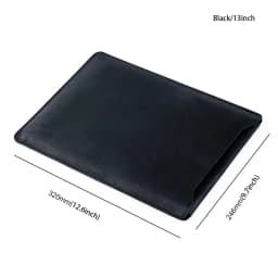 Designer Cowhide Quilted Computer Laptop Cover Custom Leather Laptop Sleeves Bag Case For 12" 13" 14" Macbook Pro