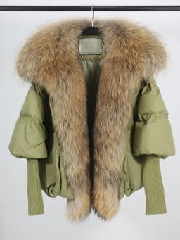 OFTBUY New White Duck Down Jacket Winter Women Warm Loose Coat Natural Real Fox Fur Collar Thick Luxury Outerwear New Fashion