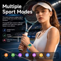 New Smart Watch 2.01 Inch HD Display Answer Make Call Message Preview Sport Modes DIY Dial Weather Forecast For Men Women HT30