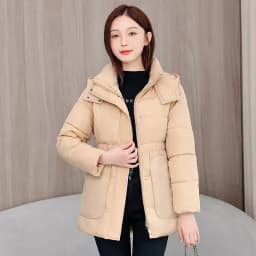 Ladies Down Cotton Jacket 2025 Hooded Loose Comfortable Women's Winter Parka Coat Korean Version Thicken Female Outerwear