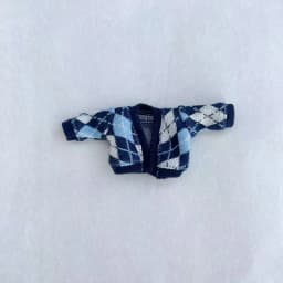 Handmade Obitsu 11 Vest Ob11 Doll Clothes Winter Sweater With Plaid Pattern For Gsc, Ymy Body, Ufdoll, 1/12bjd, Obitsu11