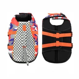 Dog Life Jacket Shark Pets Life Vest Adjustable Ripstop Dogs Swimming Safety Vest With Superior Buoyancy Rescue Handle For Dogs