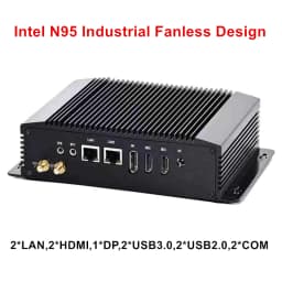 Topton M4 Fanless Silent Mini PC Intel N100 N95 Dual LAN 3x Storage 3x4K UHD Firewall NAS Office Industrial Computer Windows 11