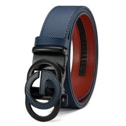 Men's Leather Belts Automatic Buckle Belt Famous Designer Brand Luxury Leather Metal Buckle Cowskin Belts for Jeans Men