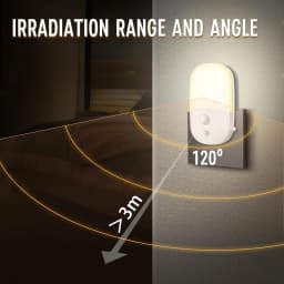 Plug in Night Light, Warm White LED Nightlights with Smart Dusk to Dawn Sensor for Kids, Nursery, Ideal for Bedroom, Bathroom