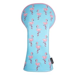 Black PU Leather Embroidery Golf Head Covers Driver Fairway Woods Hybird Blade Large Mallet Putter Cover