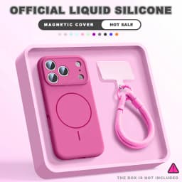 Magnetic Wrist Strap Liquid Silicone Phone Case For iPhone 11 12 13 16 17 Pro Max Air 15 14 16 Plus 16E Magsafe Lanyard Cover