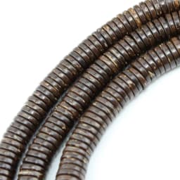 50pcs 6 8 10 12MM Flat Round Coconut Beads Loose Beads Spacer Beads for DIY Earring Bracelet Necklace Jewelry Making Accessories