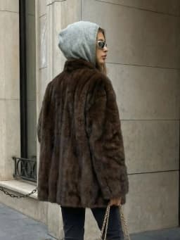 Winter Luxury High Quality Elegant Stand Collar Casual Fluffy Mink Fur Jacket Women High Quality Thick Warm Faux Mink Fur Coat