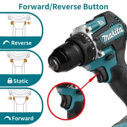 Makita DDF487 13mm Brushless Cordless 1/2" Hammer Driver-Drill 18V LXT® Lithium-Ion Compact High Torque Electric Screwdriver